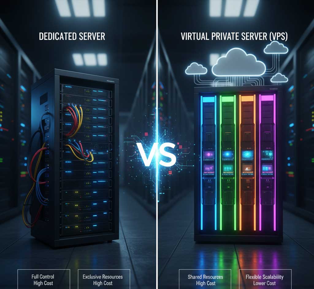 تفاوت سرور مجازی و سرور فیزیکی
